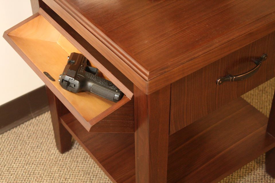A nightstand/table that packs heat Breach Bang Clear