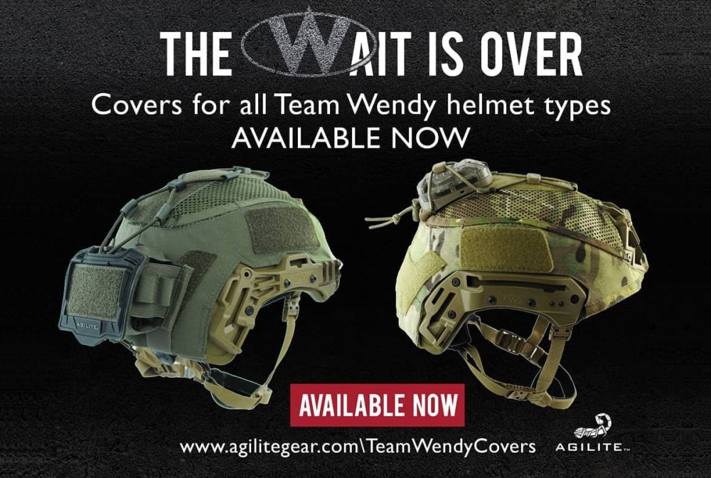 Nuevas fundas de Casco Agilite para la gama Wendy Exfil Tiradores de