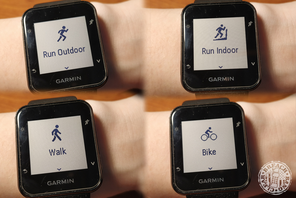 garmin forerunner 35 run mode